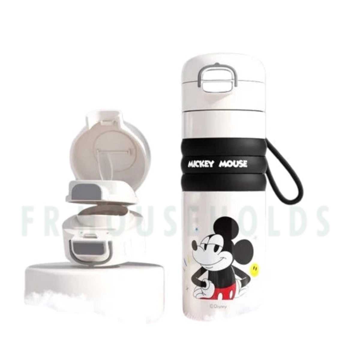 Walt Disney Mickey Mouse Insulated Water Bottle With Comfy Grip 550ml