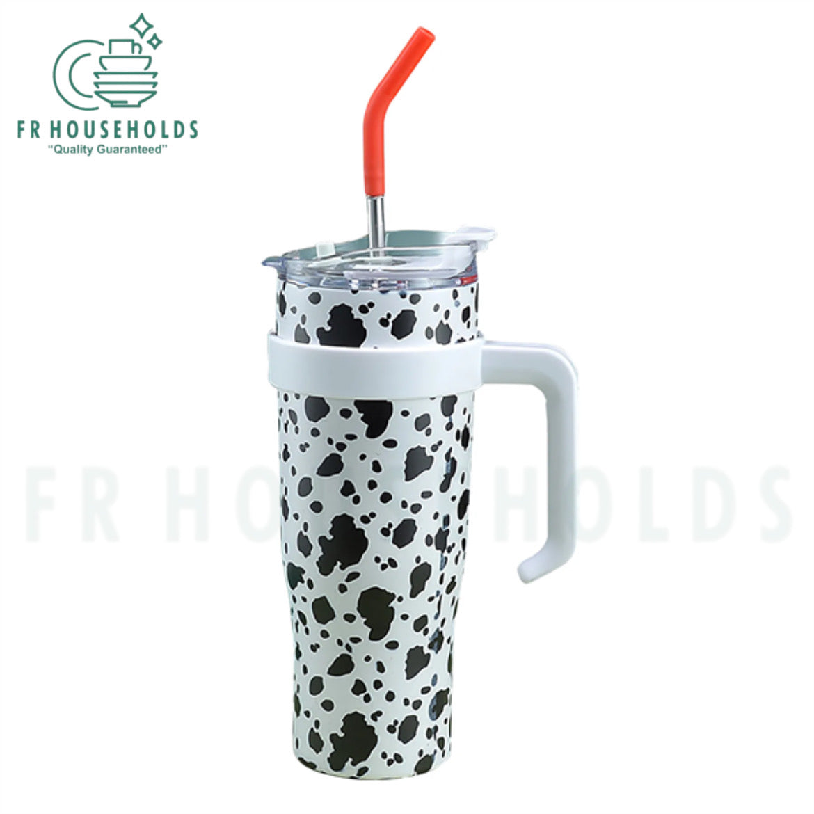 40oz Stylish Stainless Steel Tumbler with Steel Straw
