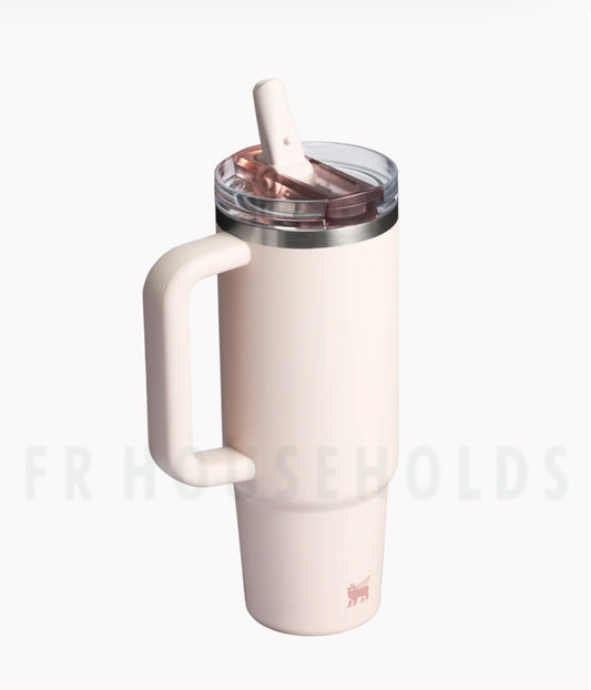 STANLEY THE QUENCHER ROSE QUARTZ PROTOUR FLIP STRAW TUMBLER | 1.2L (Leak Proof)