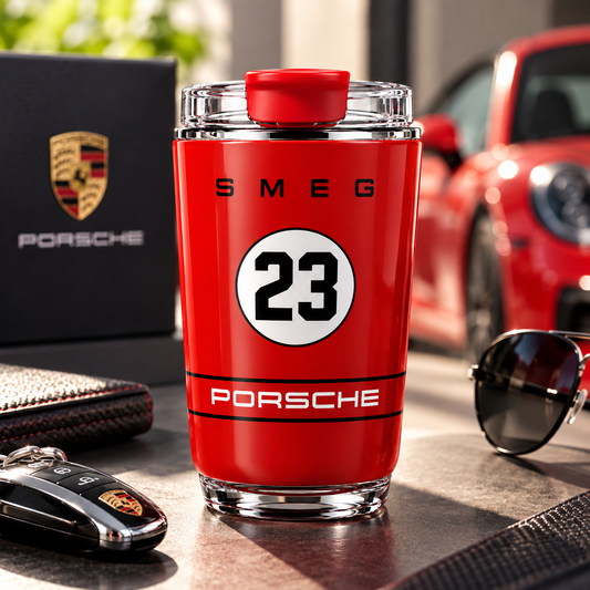 SMEG X PORSCHE Coffe Cup – 320ml | Hot & Cold - RED