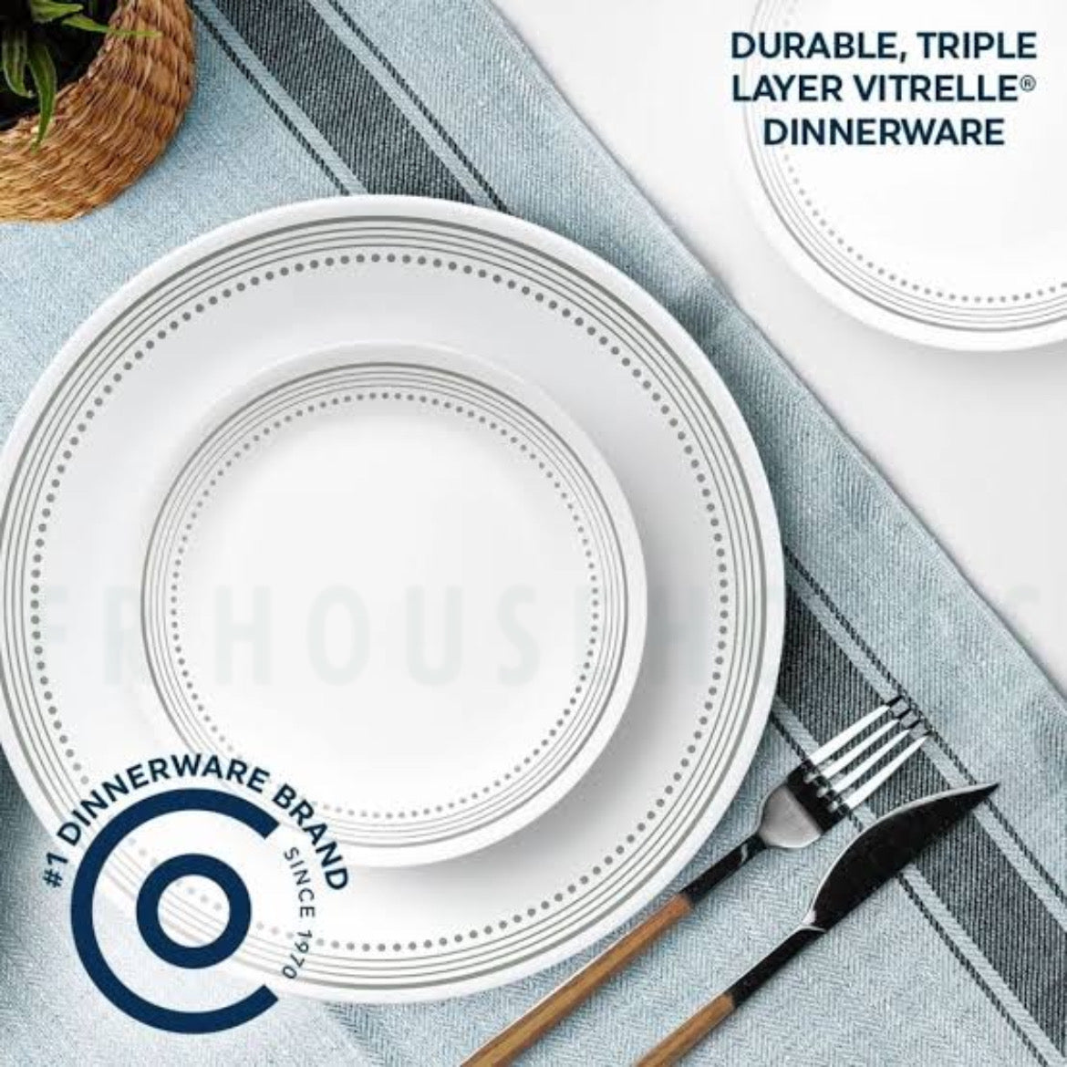 Corelle® Mystic Gray 16-piece Dinnerware Set