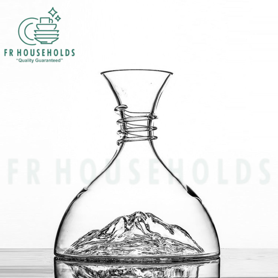 Frozen Glacier Beverage Decanter - Handmade & Mouth Blown - 1800ml