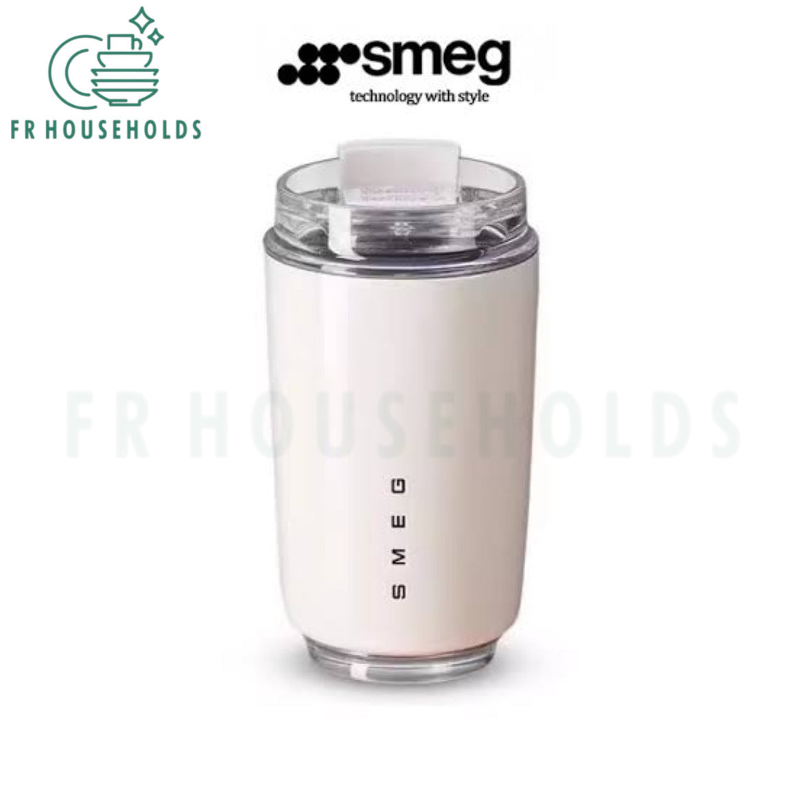Smeg 320ml Hot & Cold Tumbler Glass (Cream)
