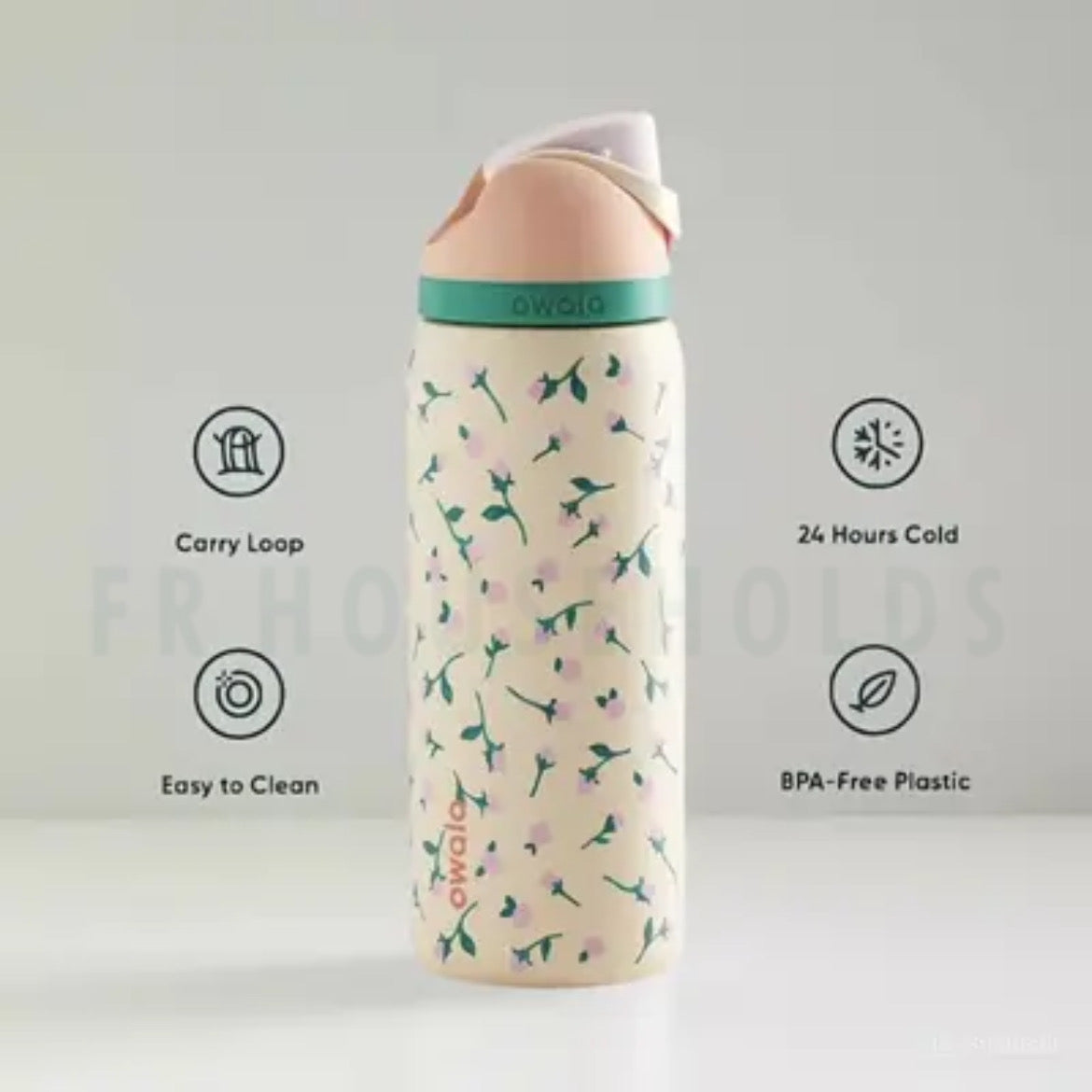 Owala FreeSip® Tea Time Rosebud Floral 32oz Urban Outfitters