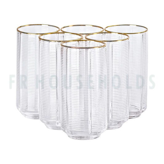 Ribbed Crystal Hi-Ball | 400ml - 6PC