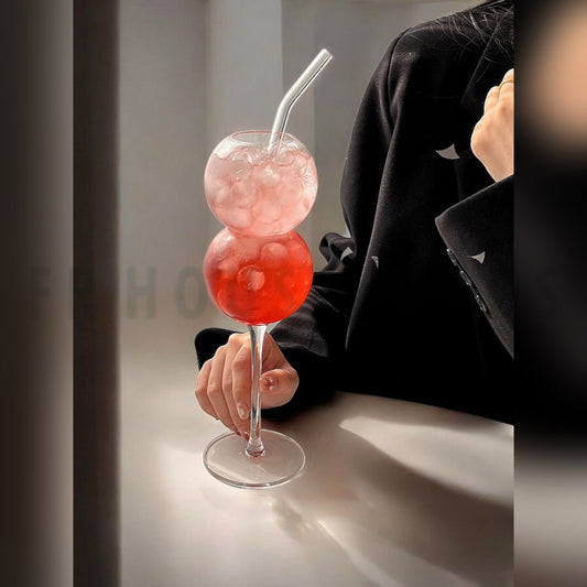 Cascade Stem Glass With Glass Straw | 230/400ml