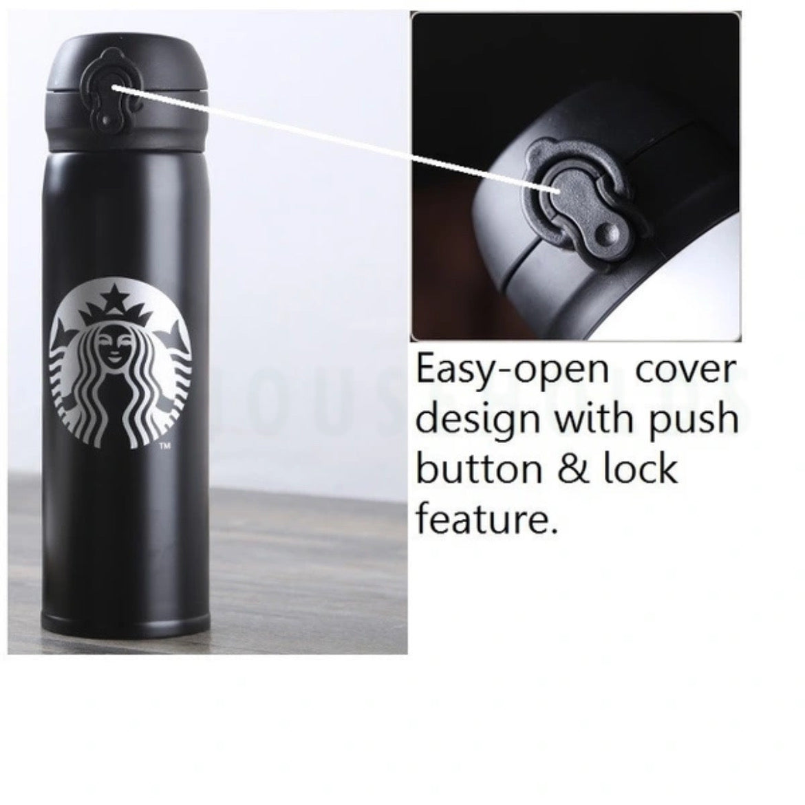 STARBUCKS Coffee Tumbler - Stainless Steel - 450ml