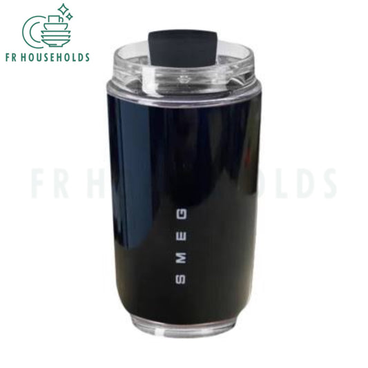 Smeg 320ml Hot & Cold Tumbler Glass (Black)