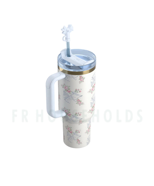 THE STANLEY X LOVESHACKFANCY HOLIDAY QUENCHER | 40 OZ ROSA BEAUX BLUE