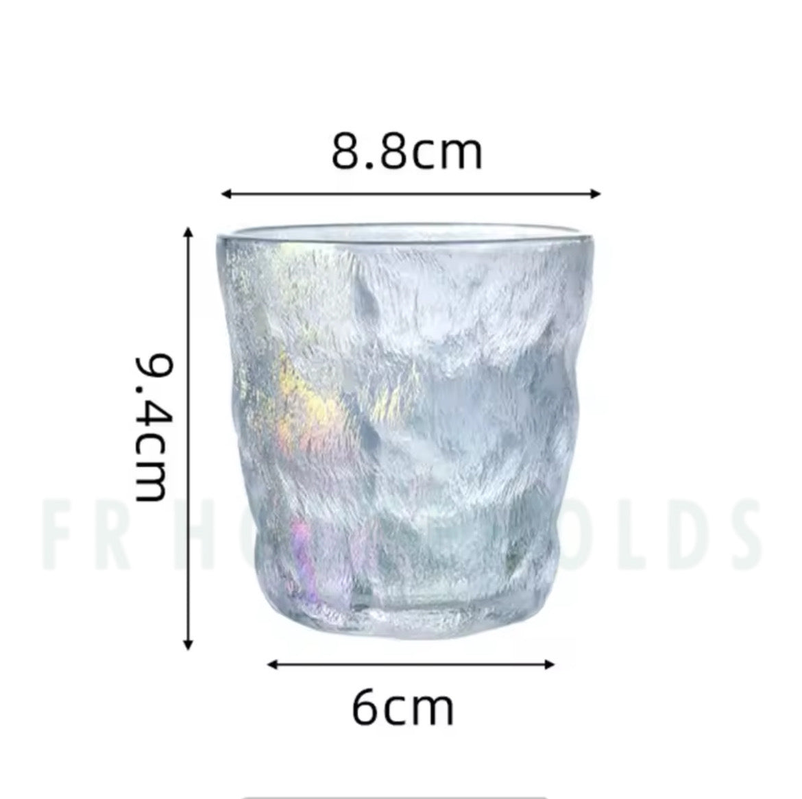 Frozen Ice Drink Glass | 280ml - Rainbow - 6PC