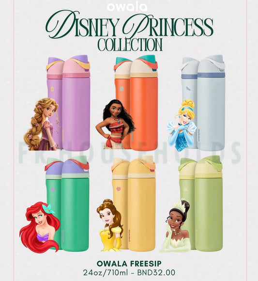 Owala FreeSip® Water Bottle - 24oz | Disney Princess Collection