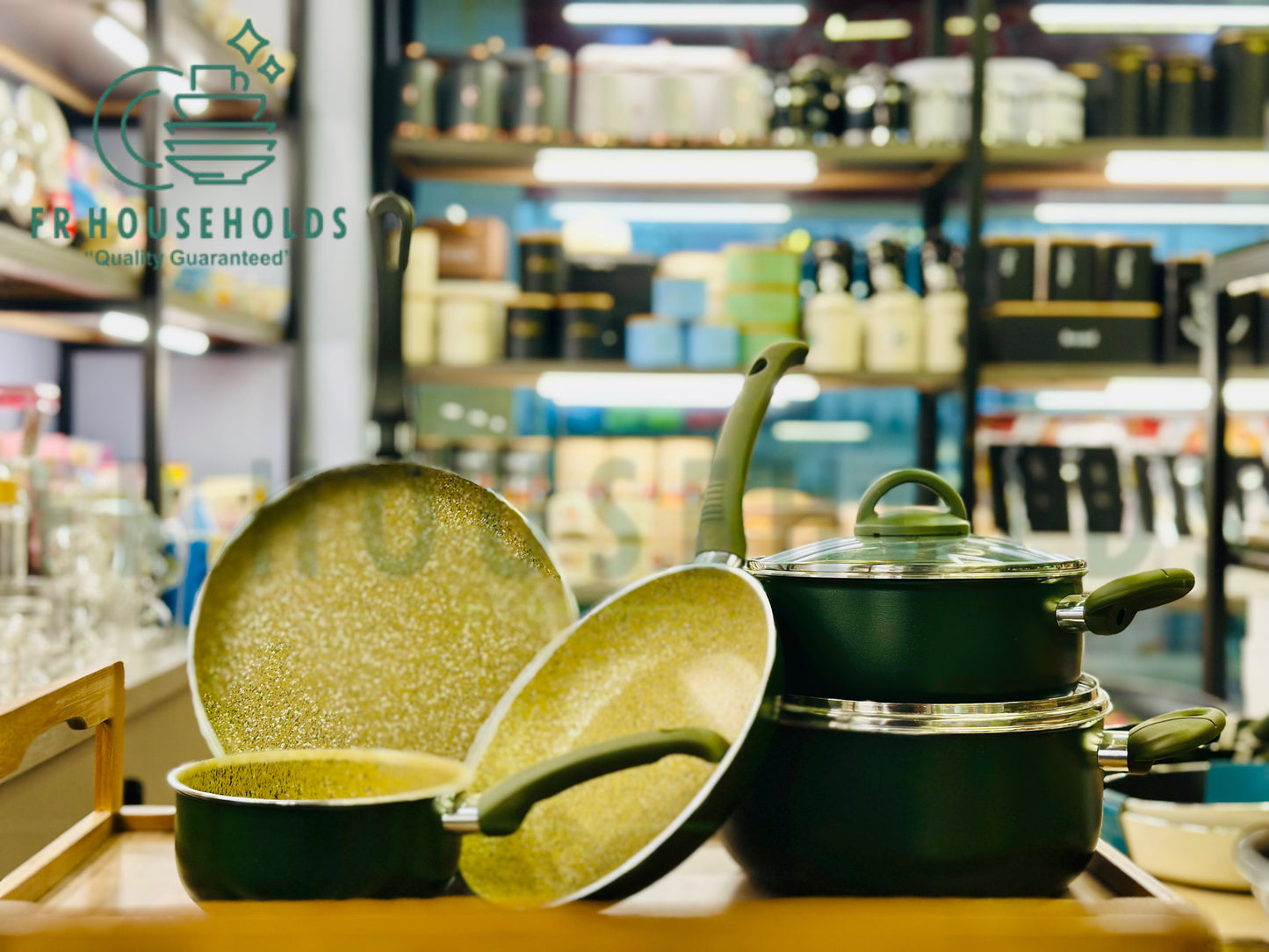 Bio Cook Original Made in Italy 7-Piece Granite Cookware Set – Non-Stick Eco-Friendly Pots and Pans