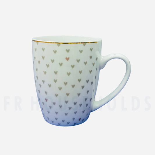 Love Symbols Premium Porcelain Mug with Gold Rim | 300ml