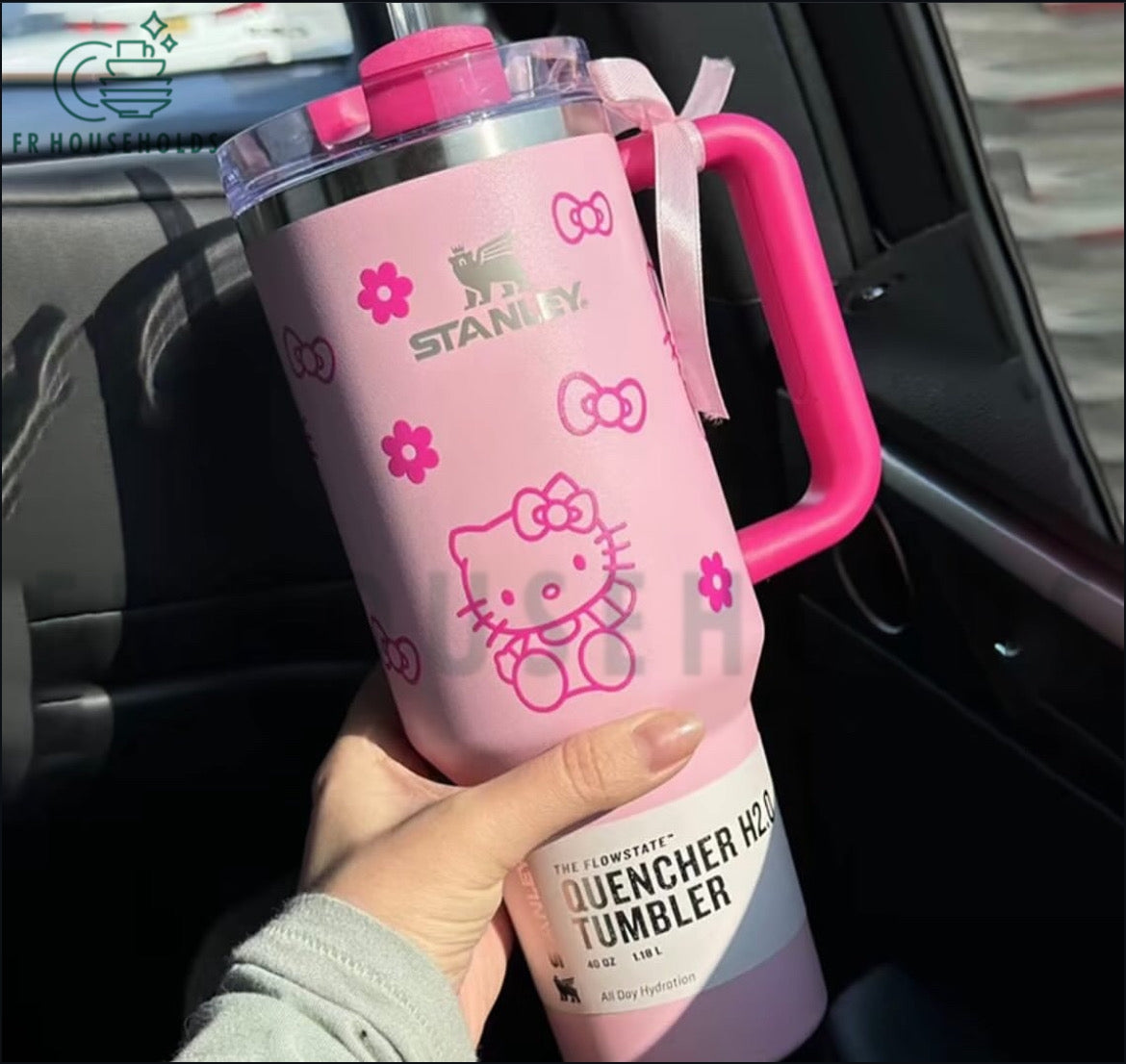 Stanley X Hello Kitty FlowState Quencher | 40 oz (Magneta Pink)