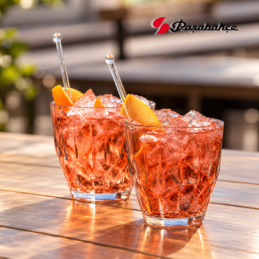 PASABACHE Diamond Glass | 275ml | Made In Turkey - 6pc Set