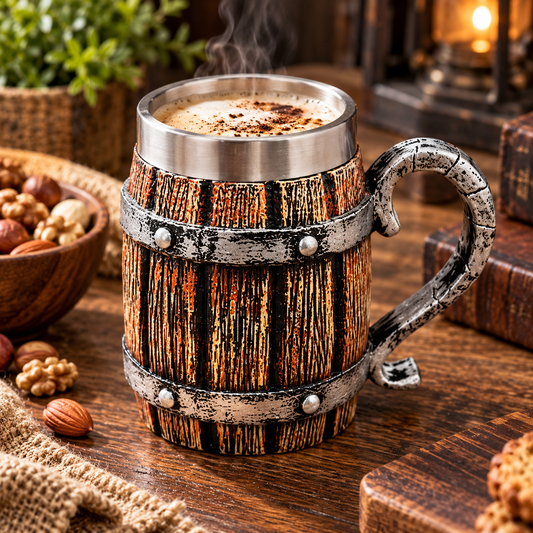 American Barrel Mug with Stainless Steel Interior