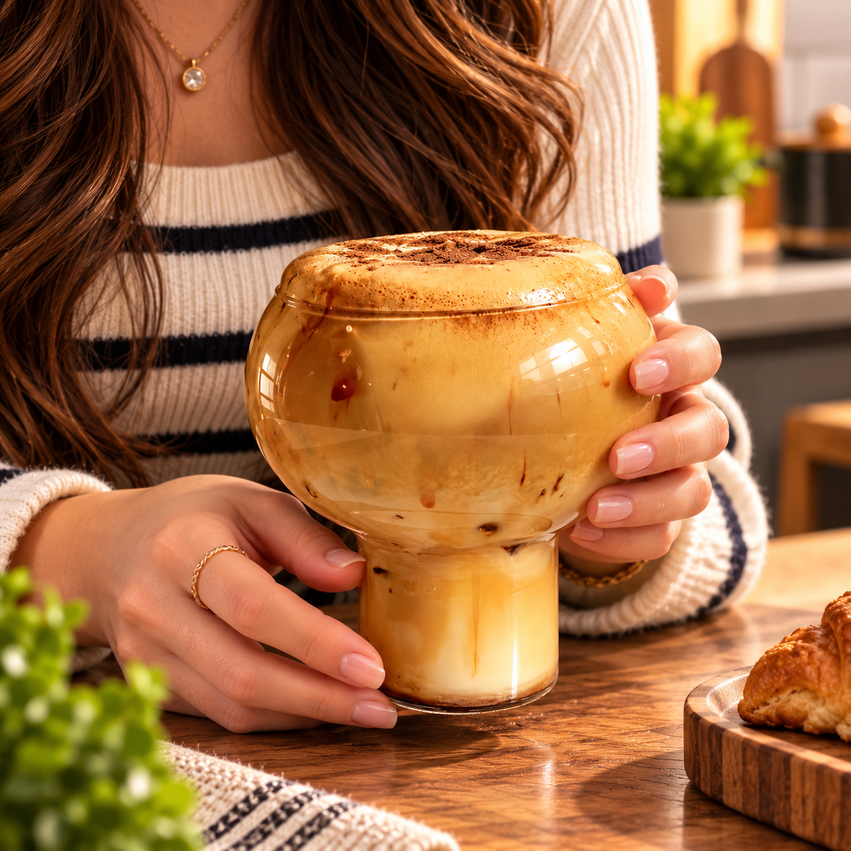 Bubble Shape Ice Coffee Glass | 300ml