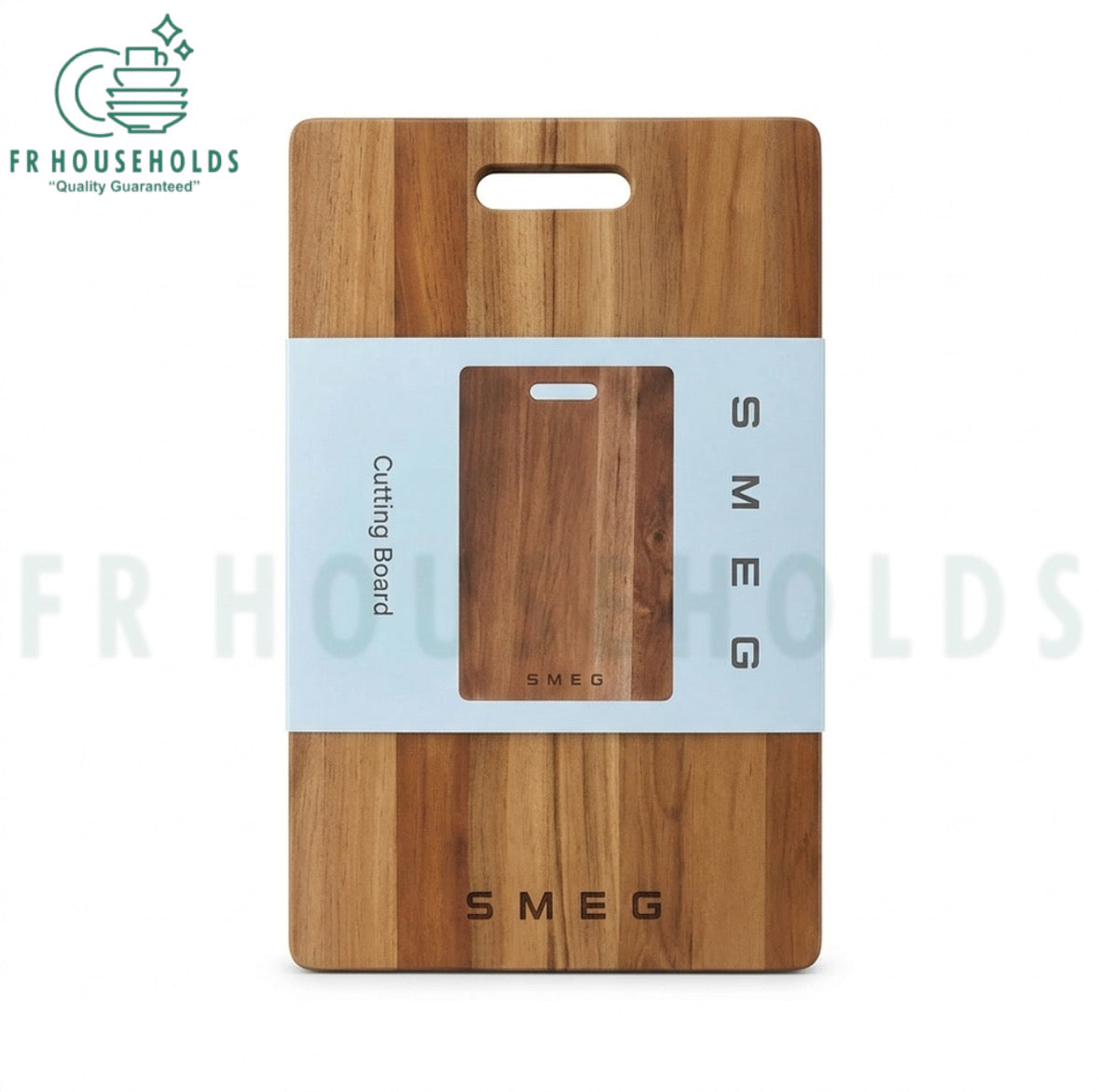 SMEG Biodegradable Wooden Chopping Board – Eco-Friendly Premium Kitchen Cutting Board