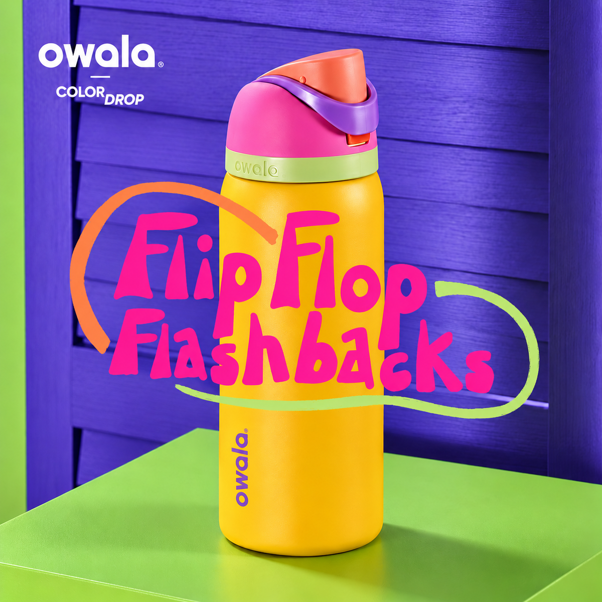 Owala FreeSip® Water Bottle - 32oz | FlipFlop Flashbacks