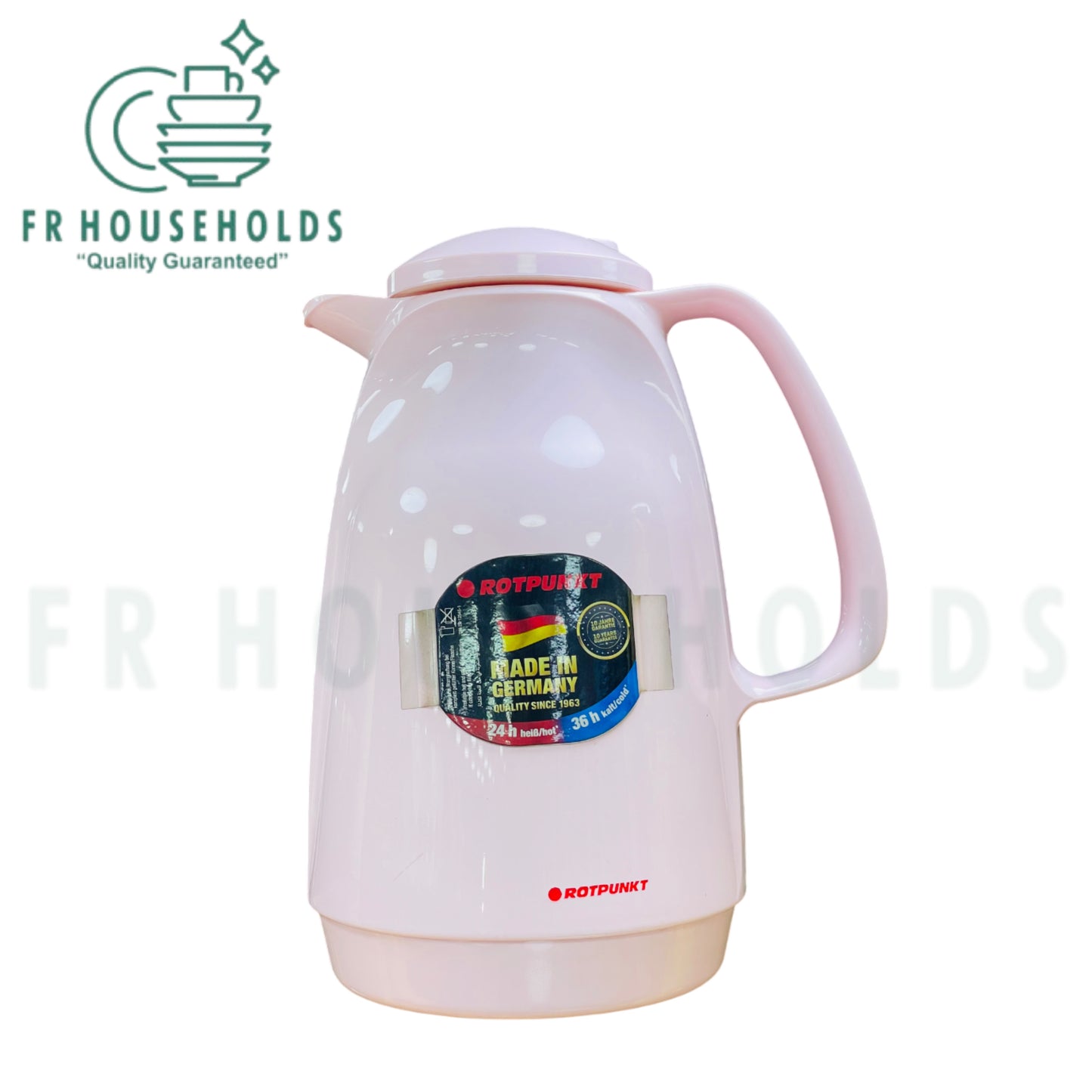 ROTPUNKT Flask – Hot & Cold Beverage Thermos with Glass Liner (Made in Germany) | 1000ml