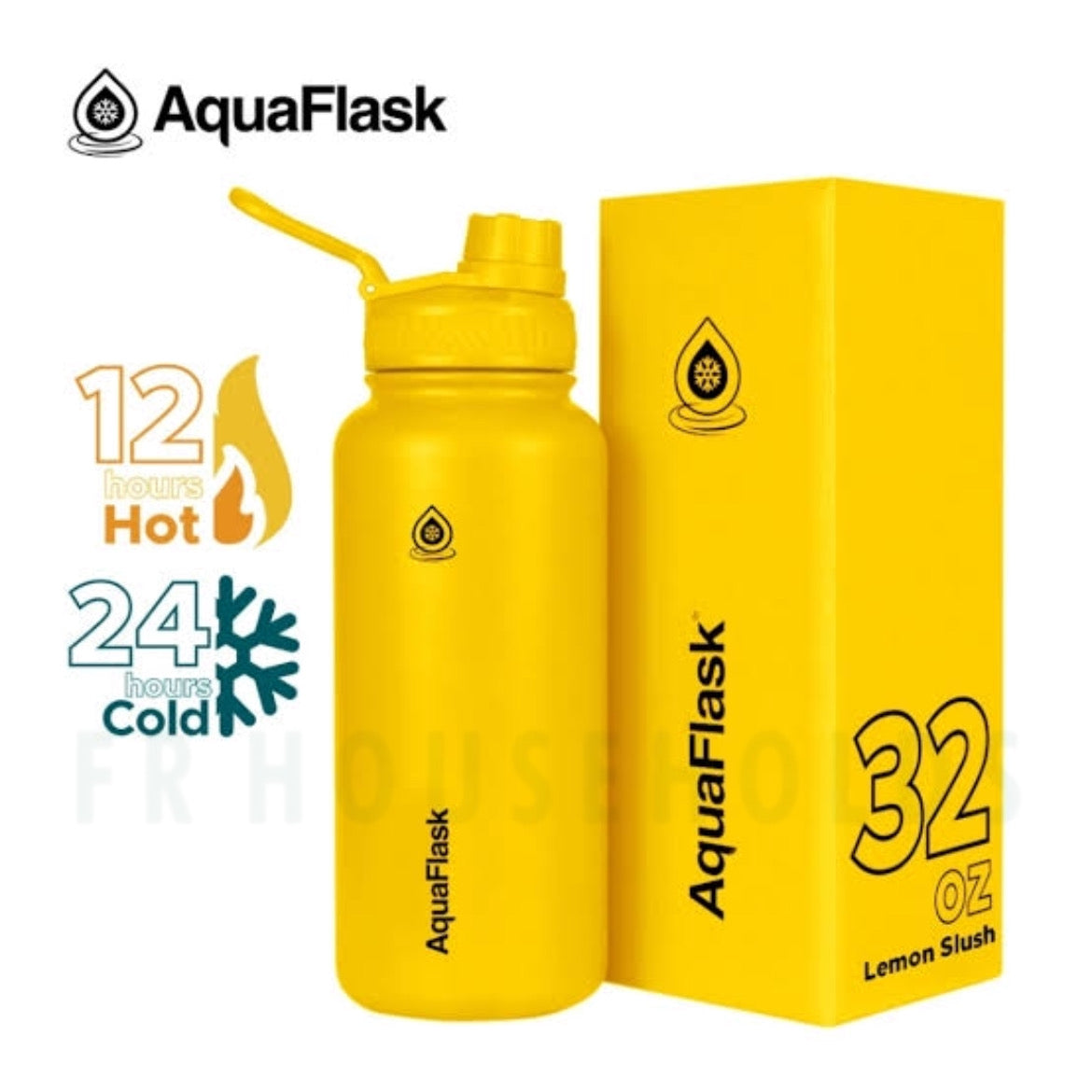 AquaFlask 946mL (40oz) Water Bottles (Lemon Slush)