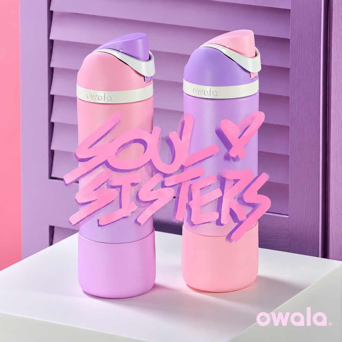 Owala FreeSip® Water Bottle - 32oz | Soul Sisters Color Drop