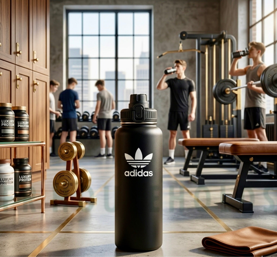 Adidas Insulated Water Bottles - 32oz Leak-Proof Sports Flasks
