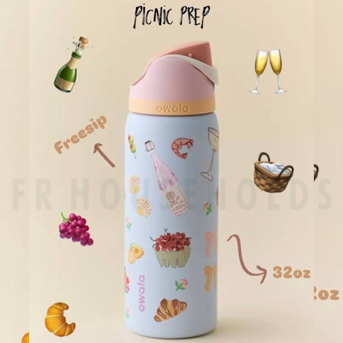 Owala FreeSip® Water Bottle - 24oz | Picnic Prep