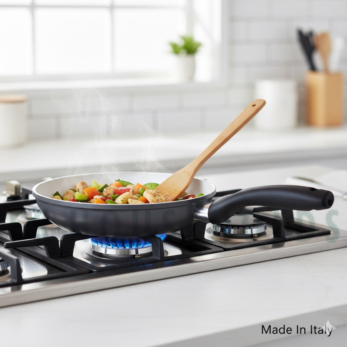 24cm TVS Ceramic Coat Frying Pan – Original Made in Italy