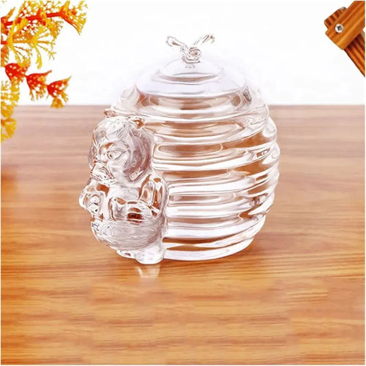 Crystal Clear Honey Bear Jar with Lid | FR HOUSEHOLDS