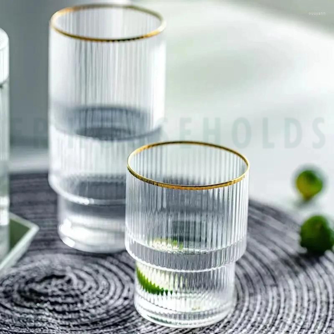 Negroni Crystal Ripple glass - 200ml & 150ml | 6PC