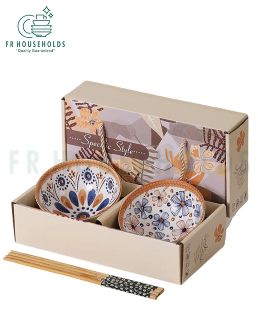 Professional 2-Piece Bowl Set – Excellent Quality With Chopsticks