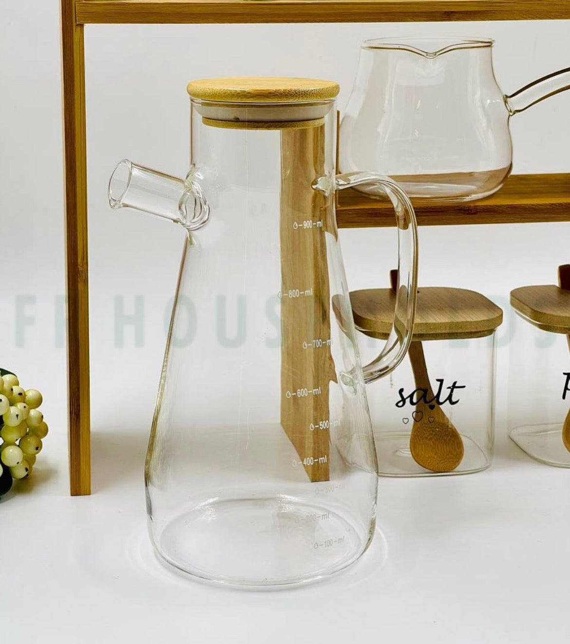 9-Piece Complete Kitchen Organiser Stand Set | Bamboo Rack