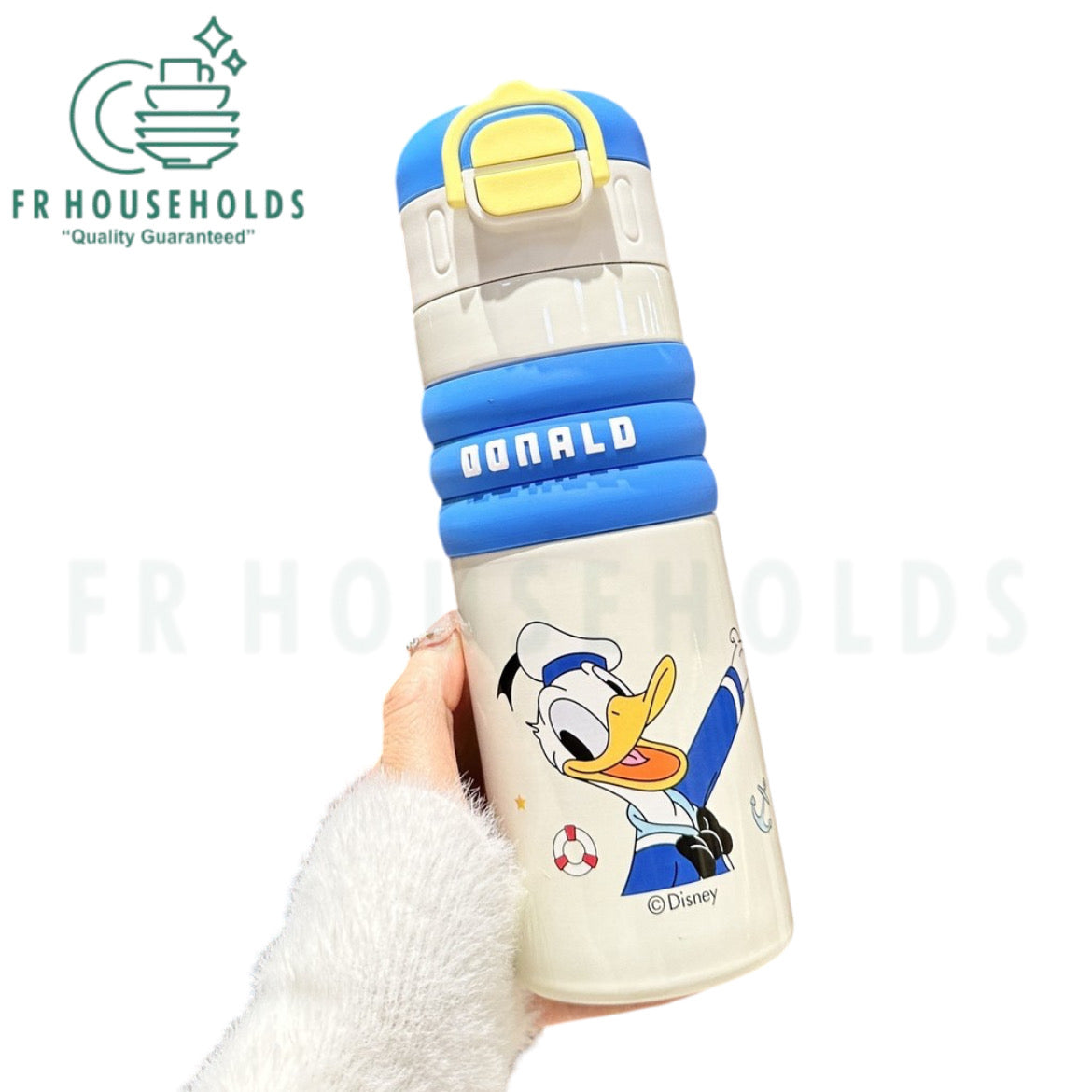 Walt Disney Donald Duck Insulated Water Bottle With Comfy Grip 550ml