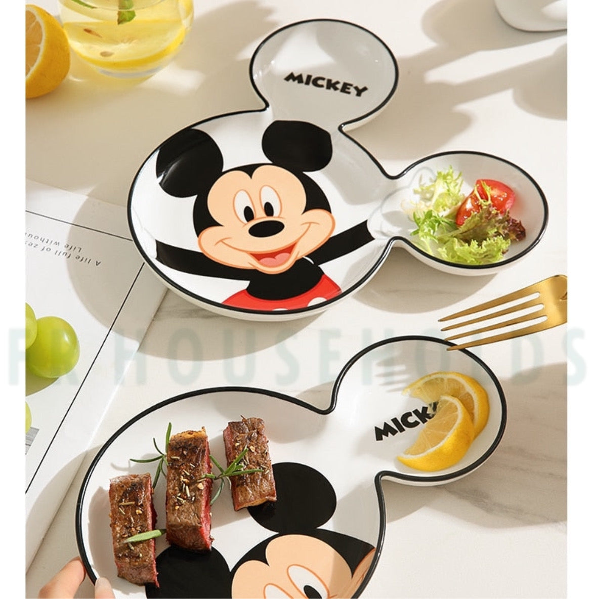 Walt Disney Dinner Plate - Mickey Mouse - 8 Inch - 300ml