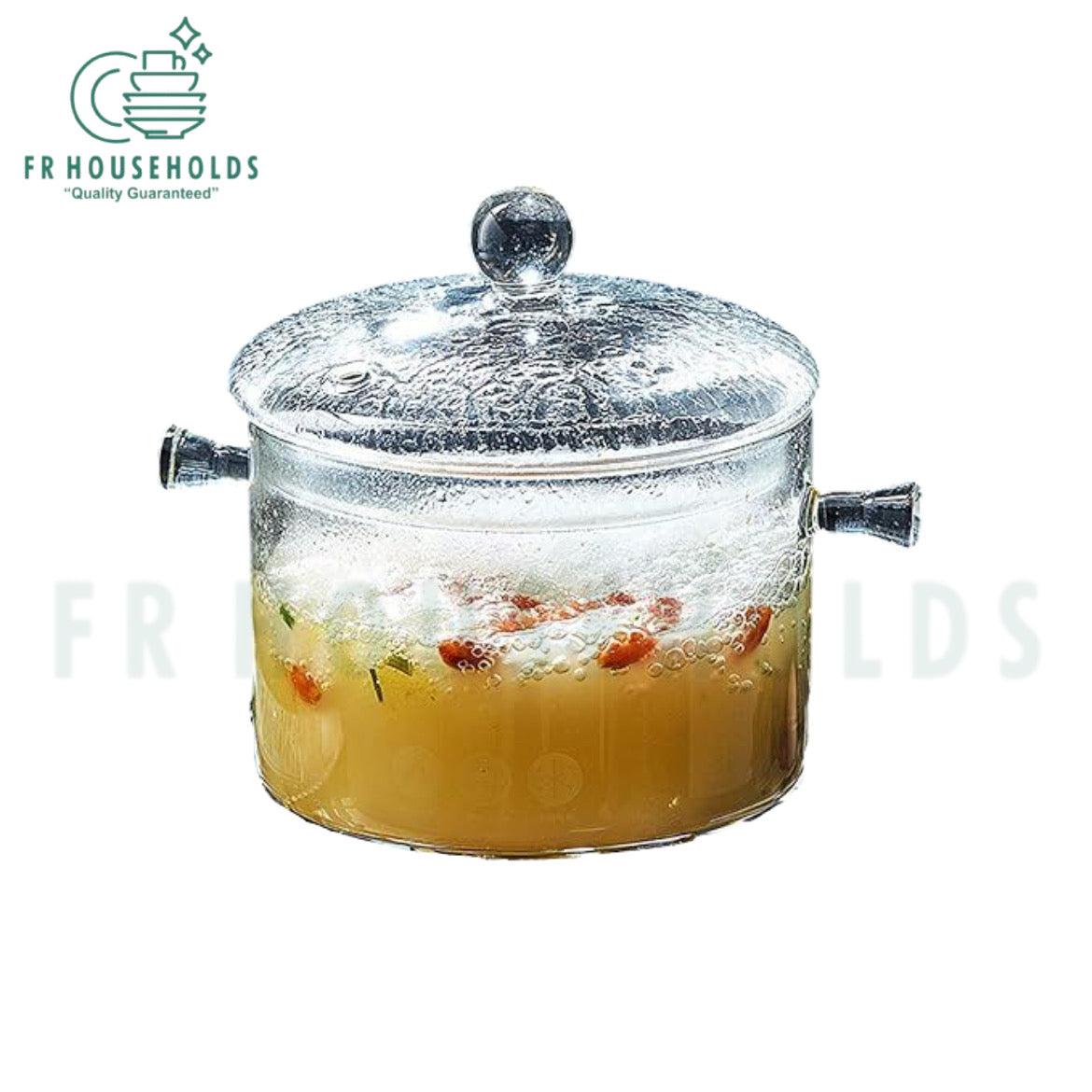 Borosilicate Glass Cooking Pot - 2000ml