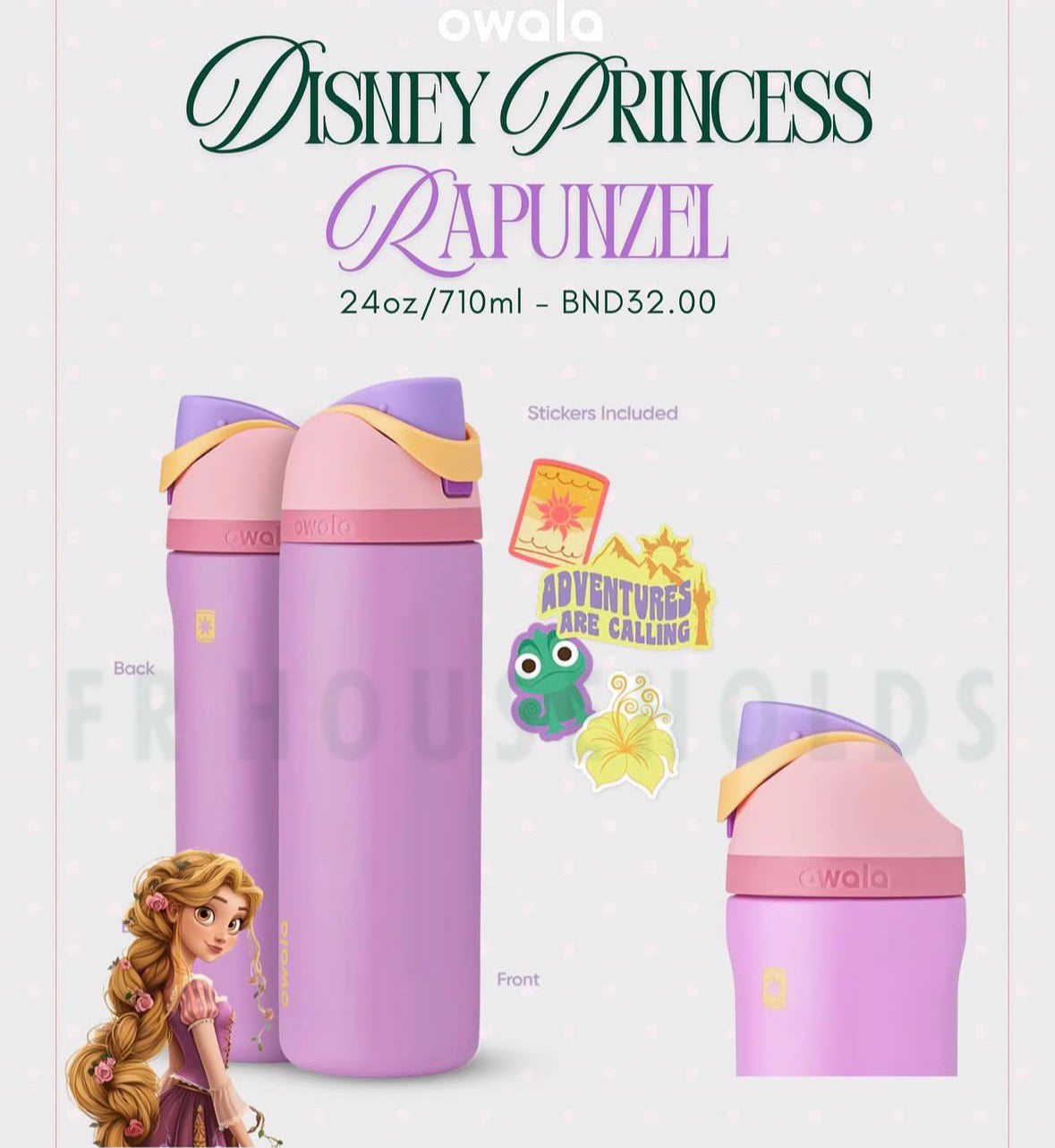 Owala FreeSip® Water Bottle - 24oz | Disney Princess Collection