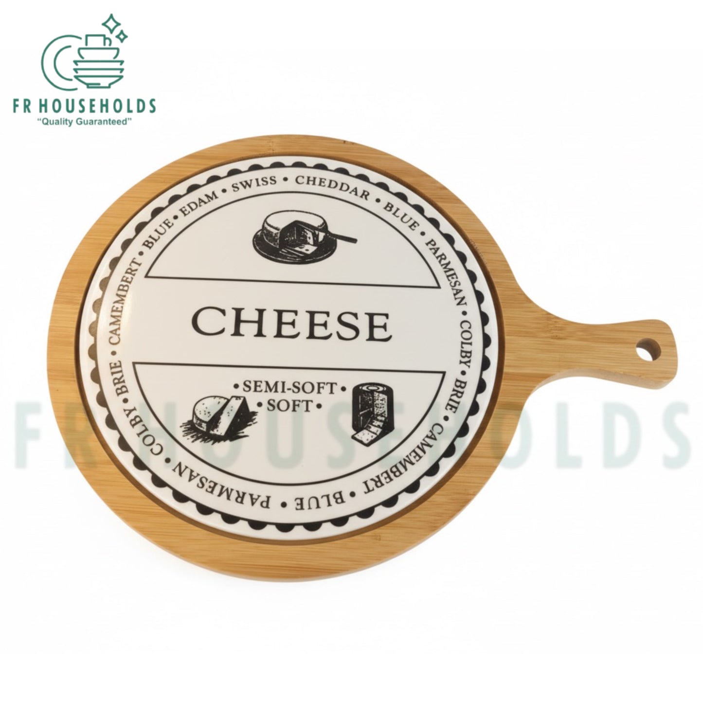 Elegant Bamboo Cheese Serving Platter – Perfect for Every Occasion