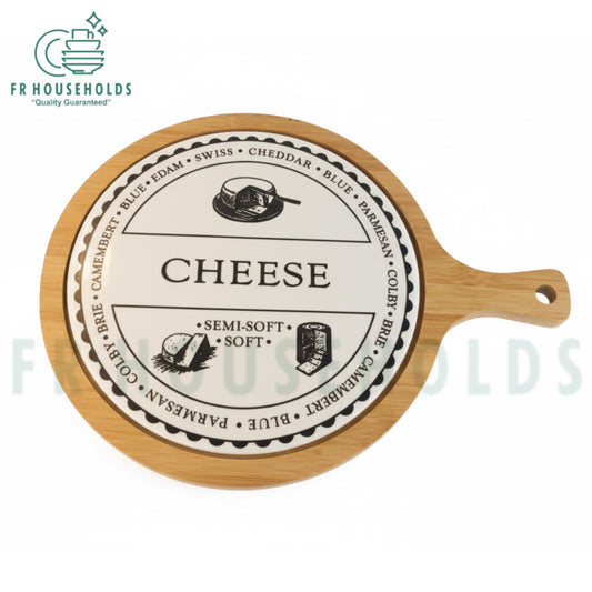 Elegant Bamboo Cheese Serving Platter – Perfect for Every Occasion