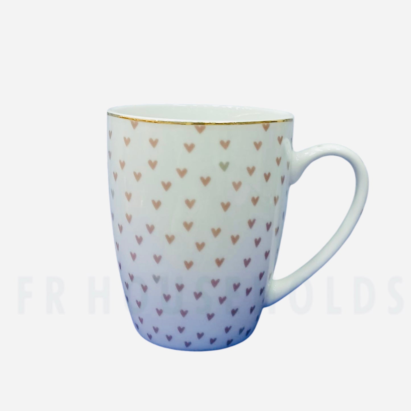Love Symbols Premium Porcelain Mug with Gold Rim | 300ml