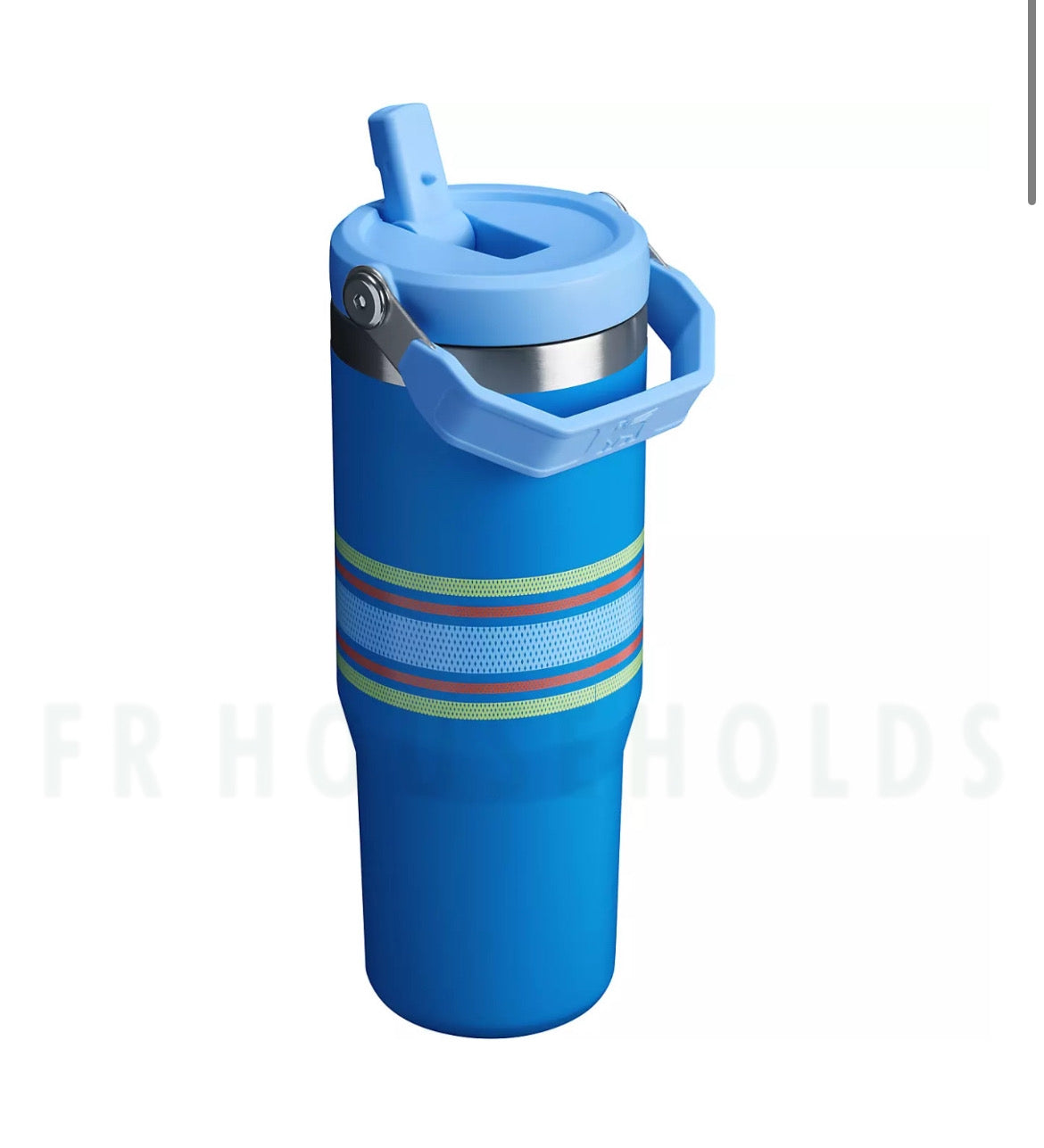 THE VARSITY ICEFLOW™ FLIP STRAW TUMBLER | 30 OZ (Azure Mesh)