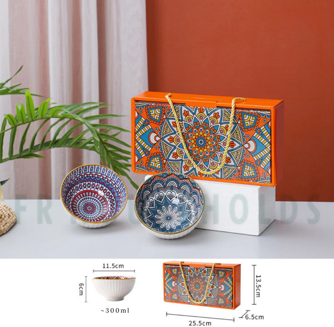 Professional 2-Piece Bowl Set – Excellent Quality With Chopsticks