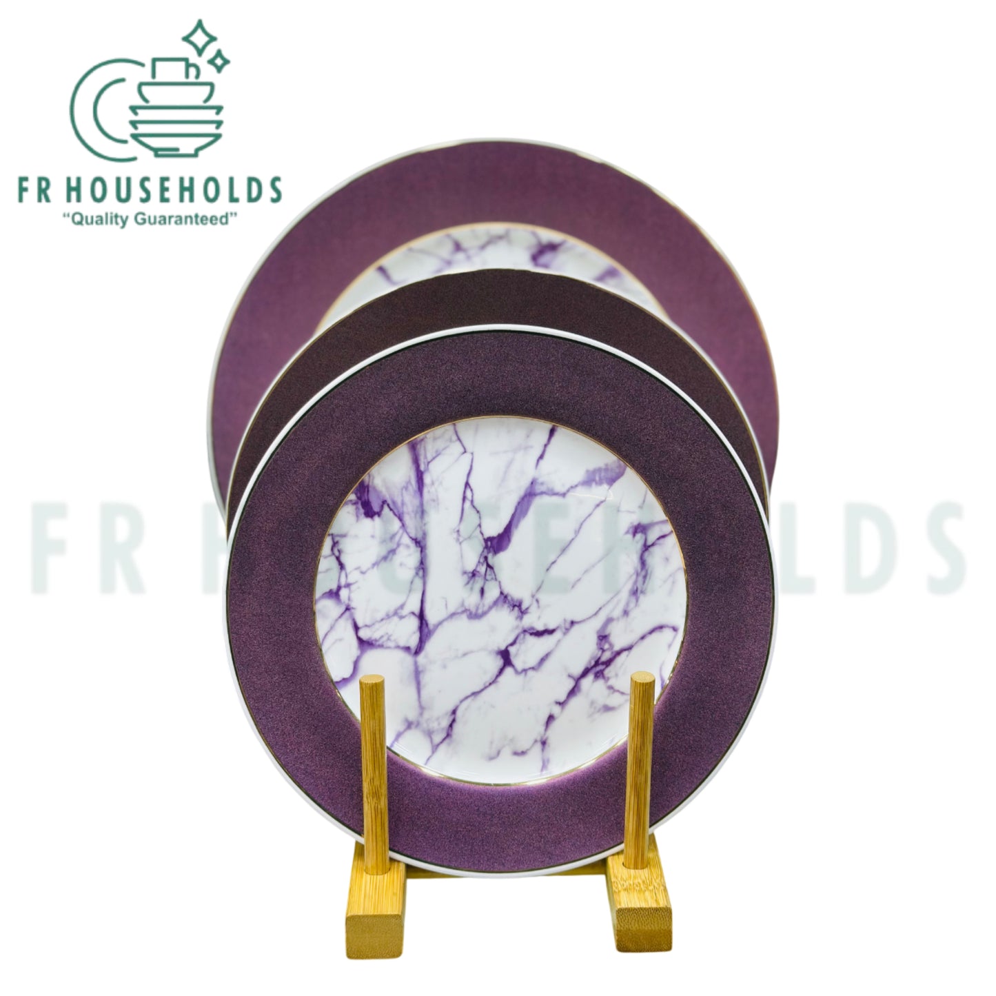 18-Piece UK Parliament Brand Bone China Plate Set