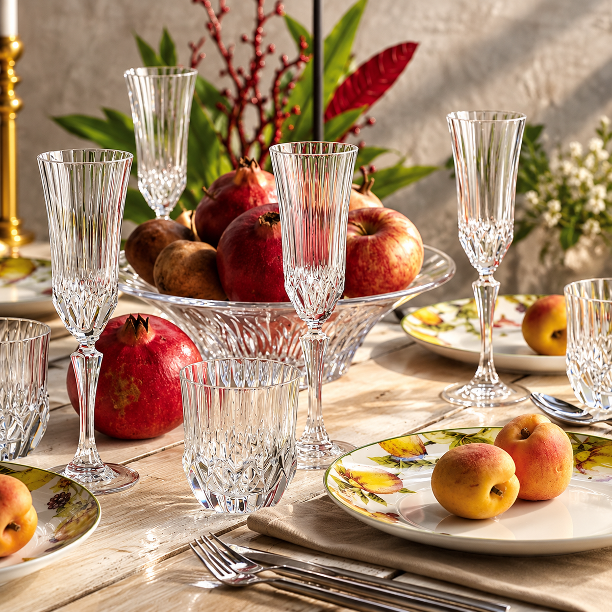 RCR Adagio Crystal Wine Glasses Set of 6 | Italian Glassware