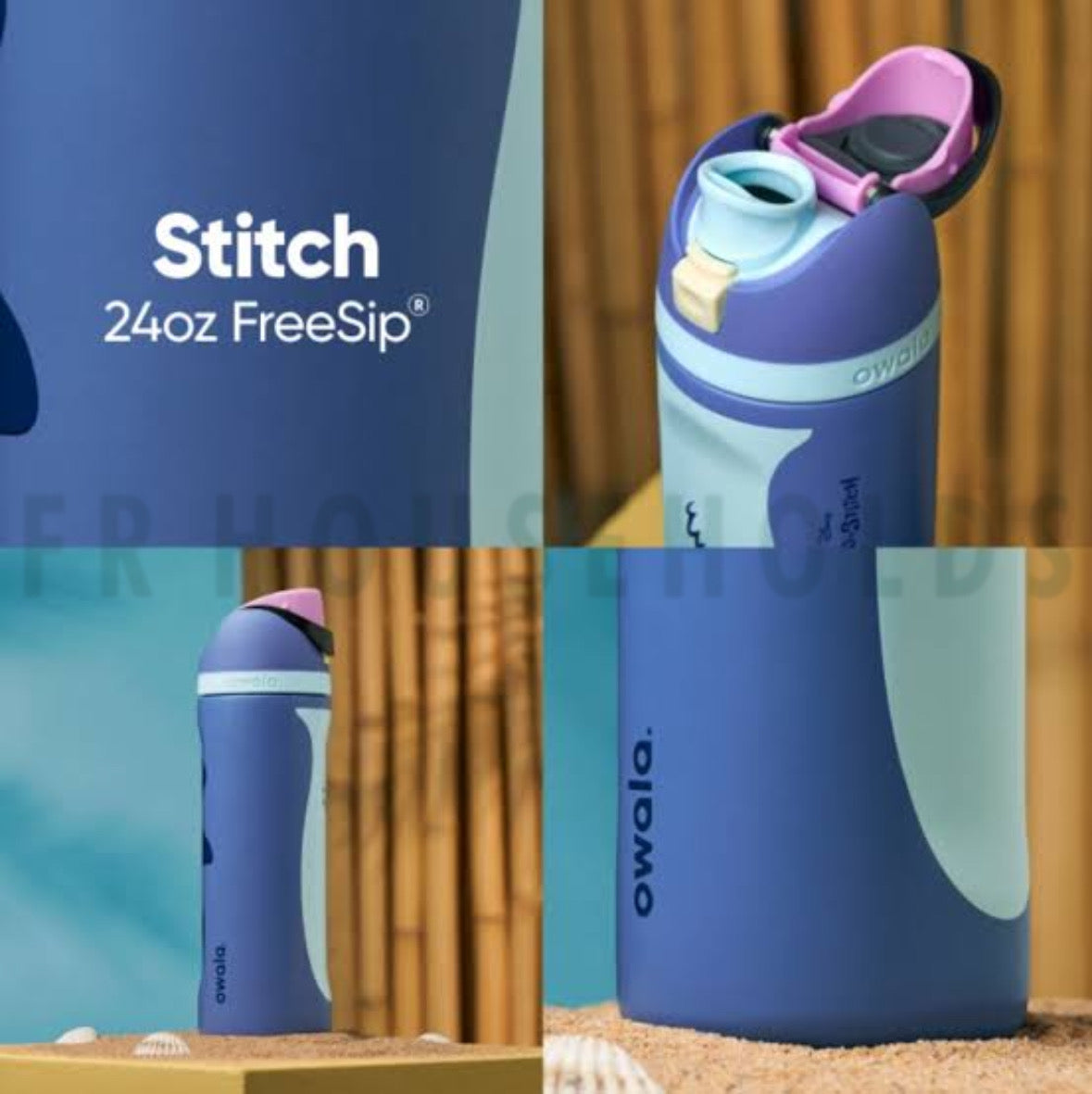 OWALA Disney Stitch 32oz FREESIP WATER BOTTLE | COLOR DROP EXCLUSIVE