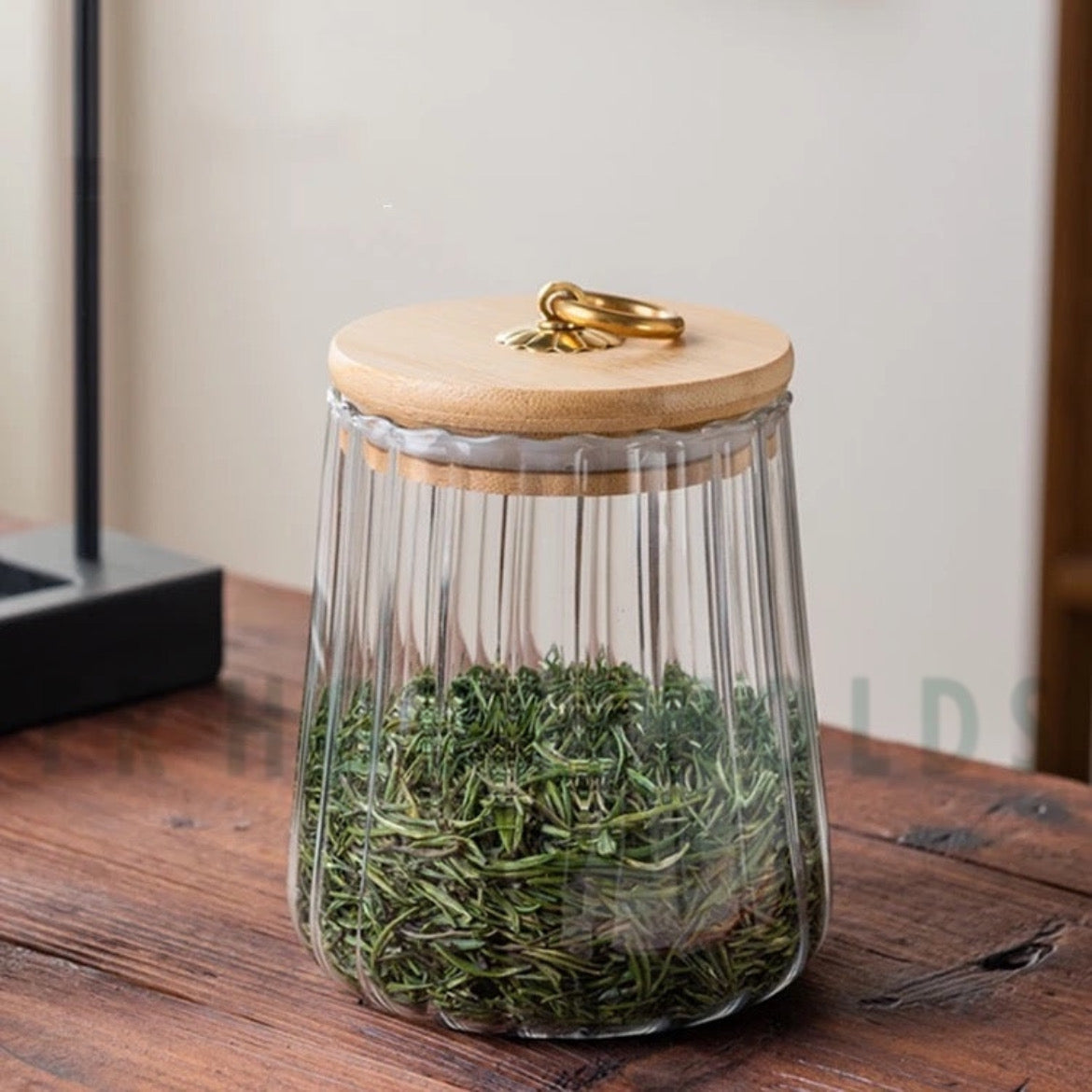 Borosilicate Glass Fluted Snack Glass Jars - Straight
