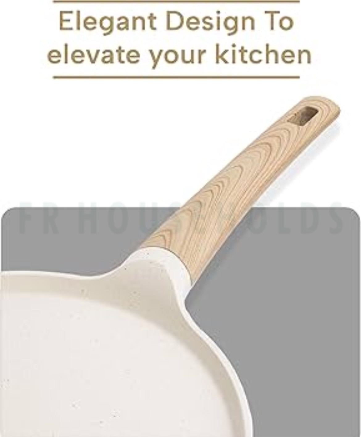 Granite Coat Crepe Pan with Induction Support Base - 28cm