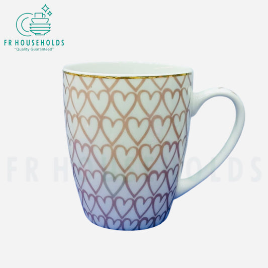 Love Symbols Premium Porcelain Mug with Gold Rim | 300ml