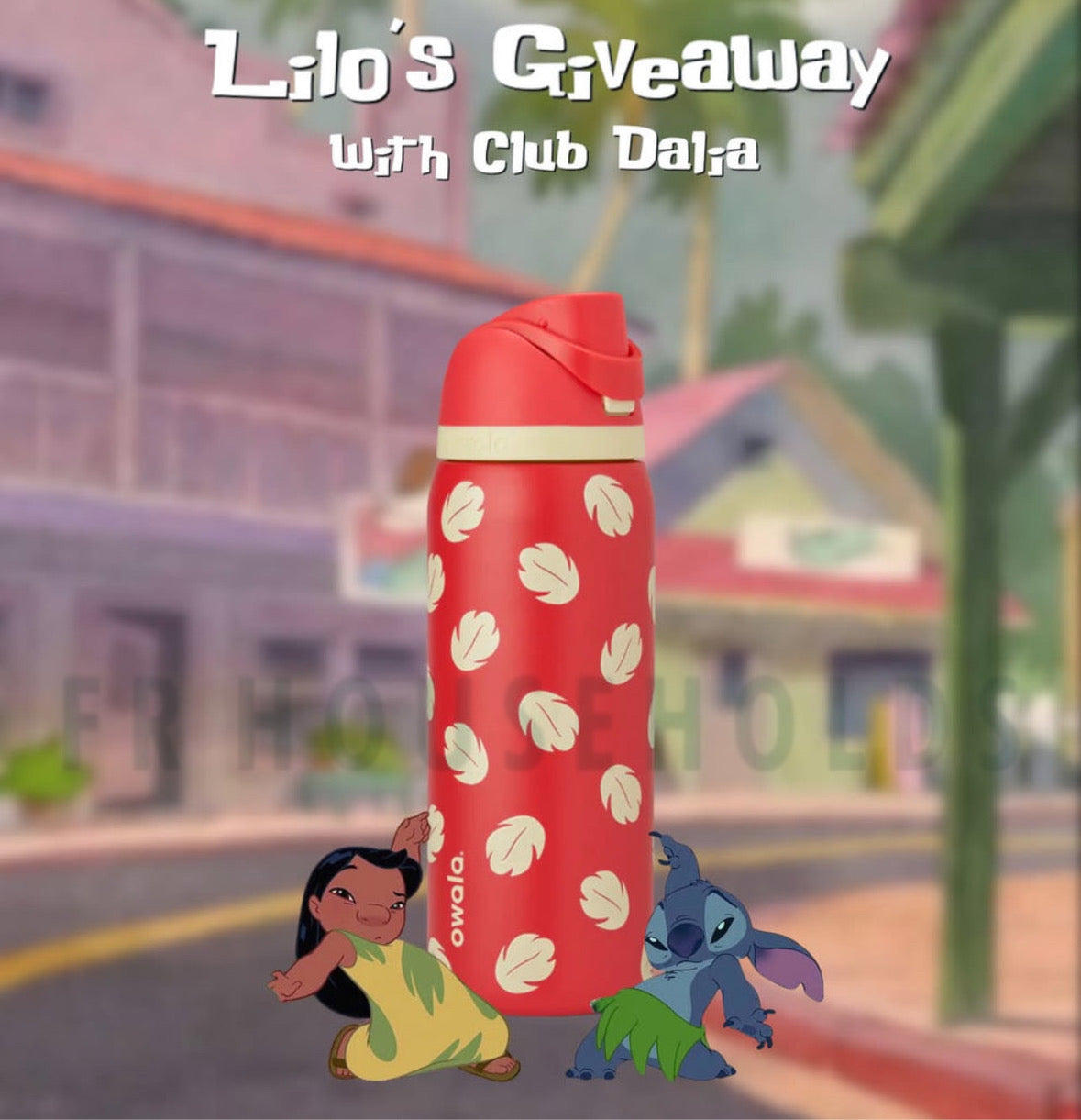 OWALA Disney Lilo 32oz FREESIP WATER BOTTLE | COLOR DROP EXCLUSIVE