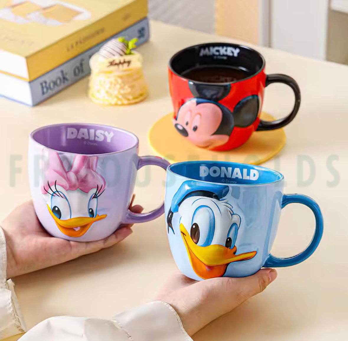 Disney Donald Duck 3D Sculpted Ceramic Mug - Blue 16oz Coffee Cup